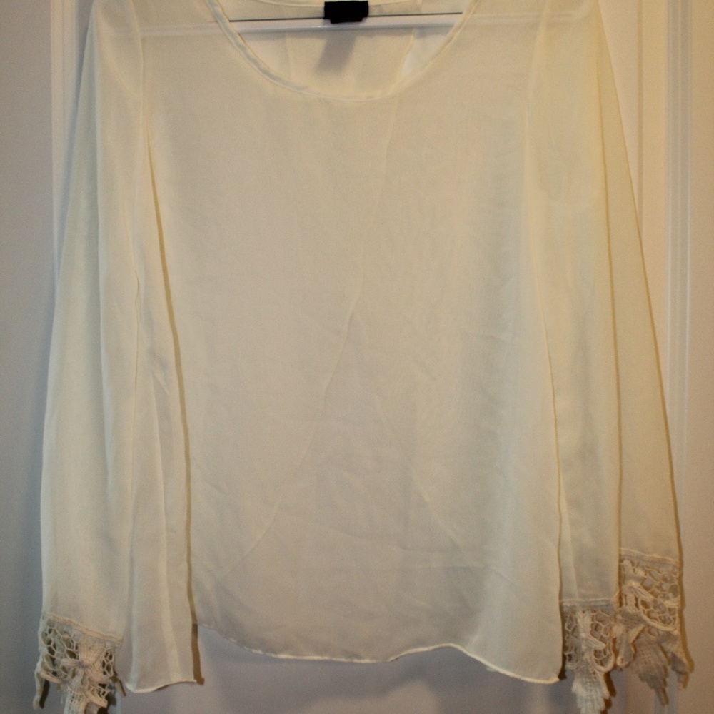 Sheer Cream Top